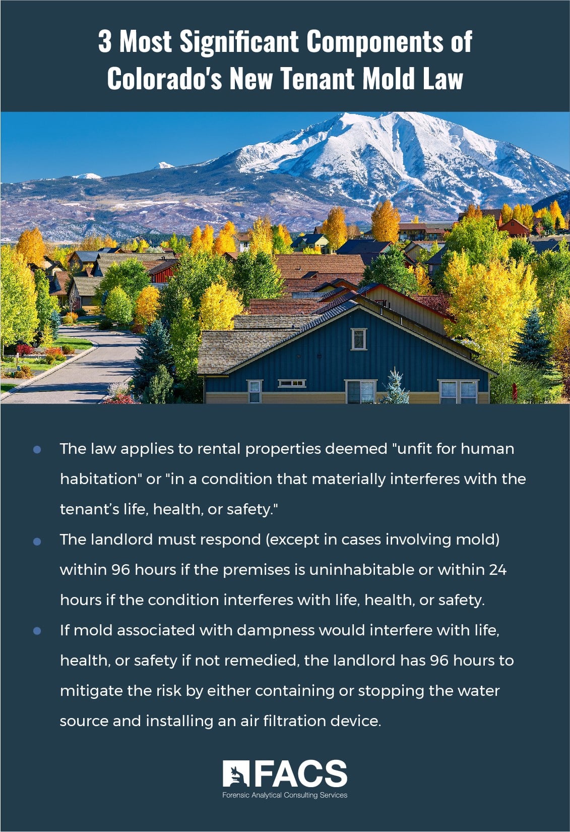 3 Most Significant Components of Colorado's New Tenant Mold Law